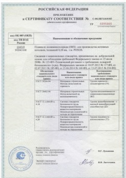 2015.06.25 Нефтекамск - Pongs. Приложение к сертификату соответствия